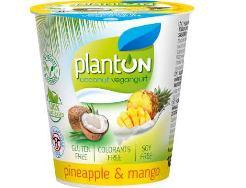 Coconut Yoghurt with Pineapple and Mango Vegan
