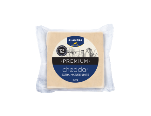 Alambra Premium Matured White Cheddar 200g