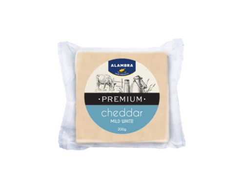 Αλάμπρα Premium Mild White Cheddar 200γρ.